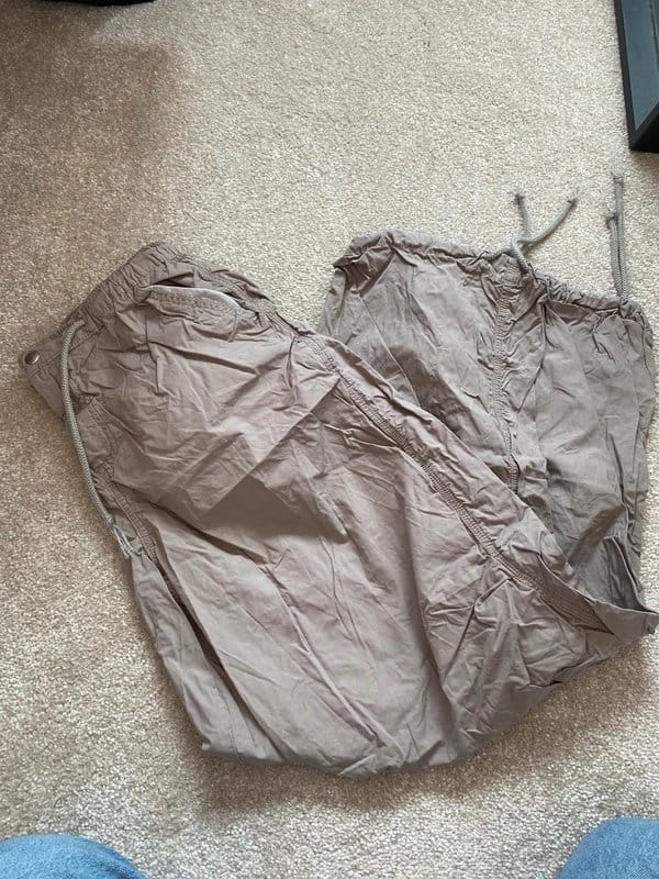 ASOS Beige Cargo Parachute Pants