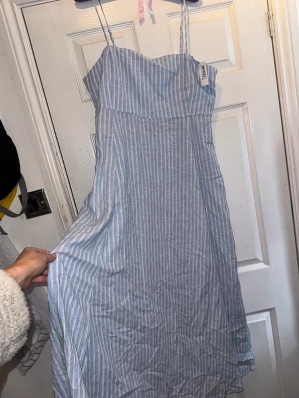GAP GAP cotton sundress Uk 16/18 new with tags. Pinstripe maxi dress