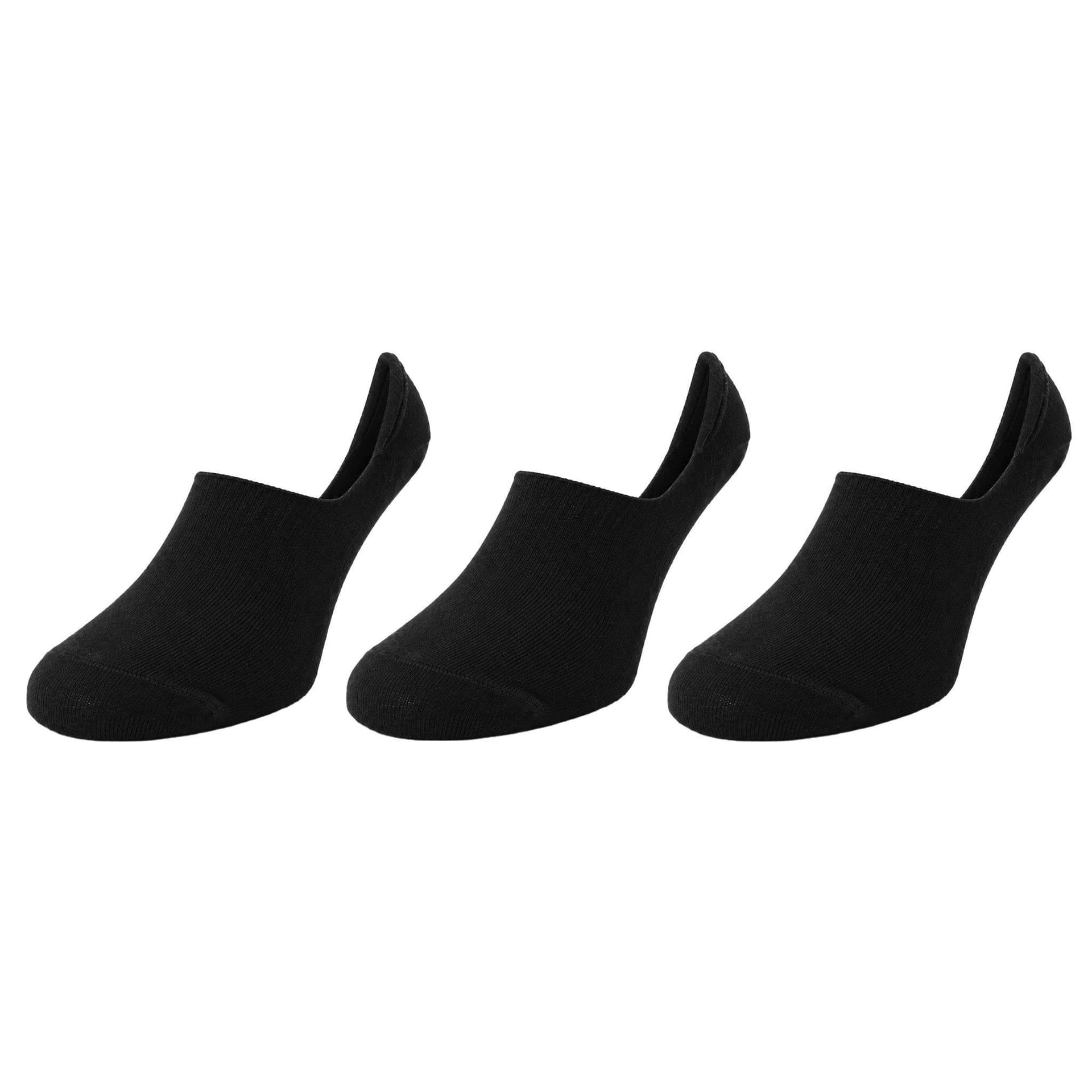 Nicce Nicce Men's 3-Pack Calleta Black Invisible Socks