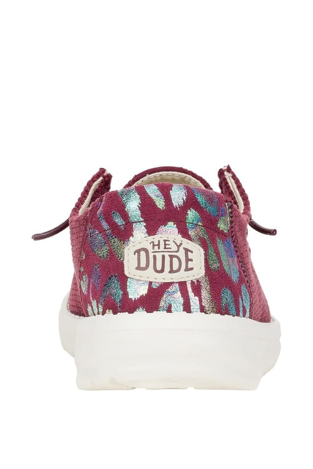 Hey Dude Hey Dude Women's Wendy Corduroy Leo Shoes in Dark Red - 2