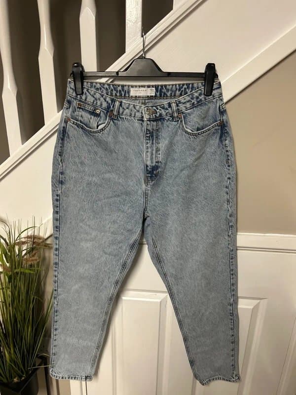 Topshop (I105p) light blue mom jeans topshop w32
