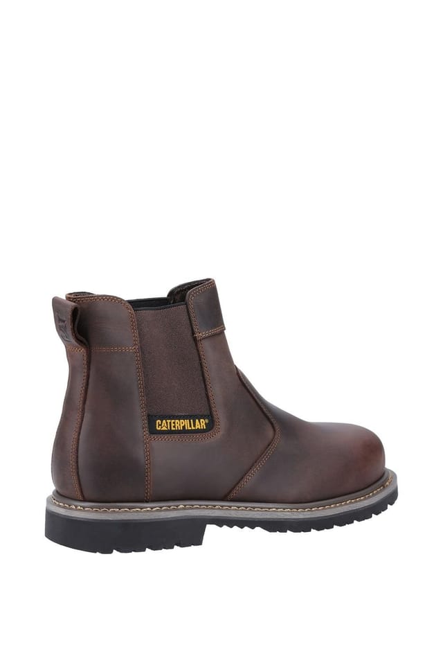 Caterpillar Caterpillar Men's 'Powerplant Dealer' Leather Safety Boots in Brown - 2