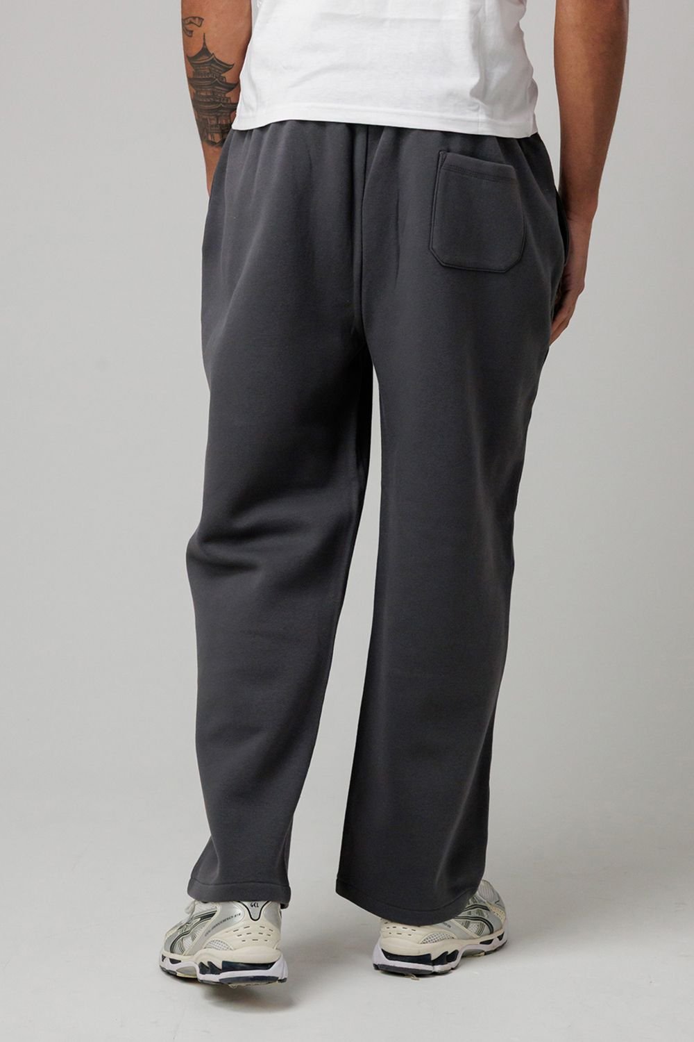 Tokyo Laundry Tokyo Laundry Men's Cotton Blend Relaxed Fit Joggers in Dark Grey - 2