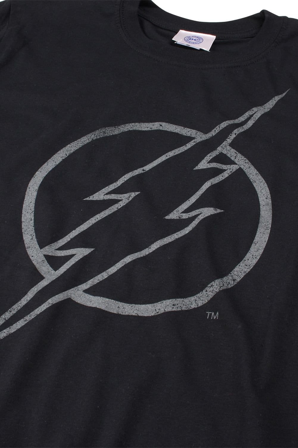 Flash Flash Men's Line Logo Cotton -shirt Black - 4