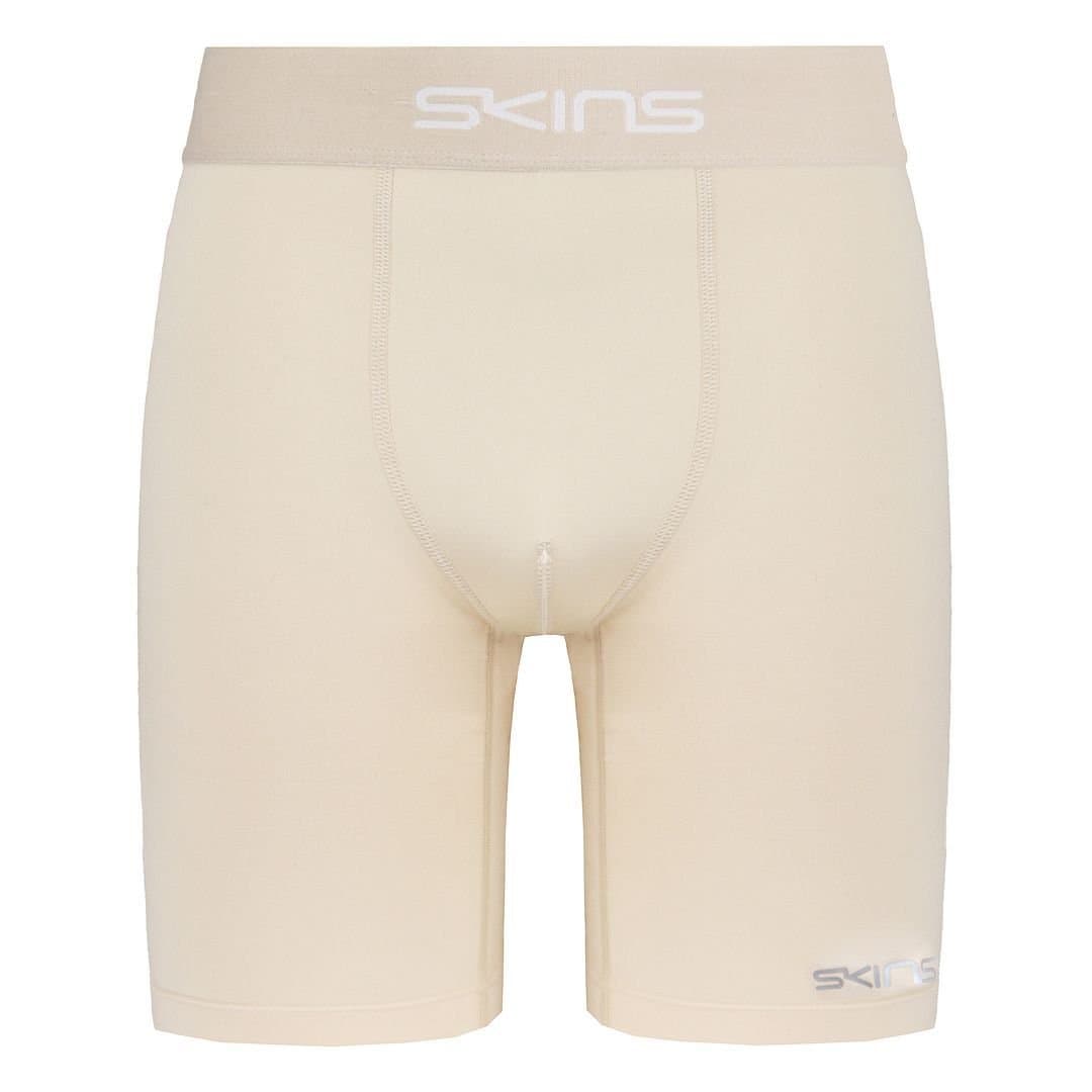 Skins Skins Men's DNAmic Force Beige Compression Shorts in Light Beige