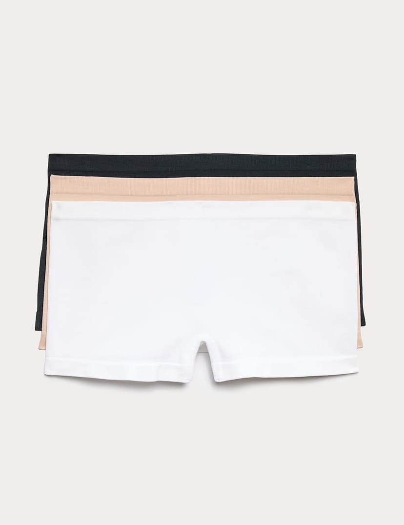 Marks & Spencer M&S 3 Pack Seamless Boxer Shorts Opaline Mix - 1