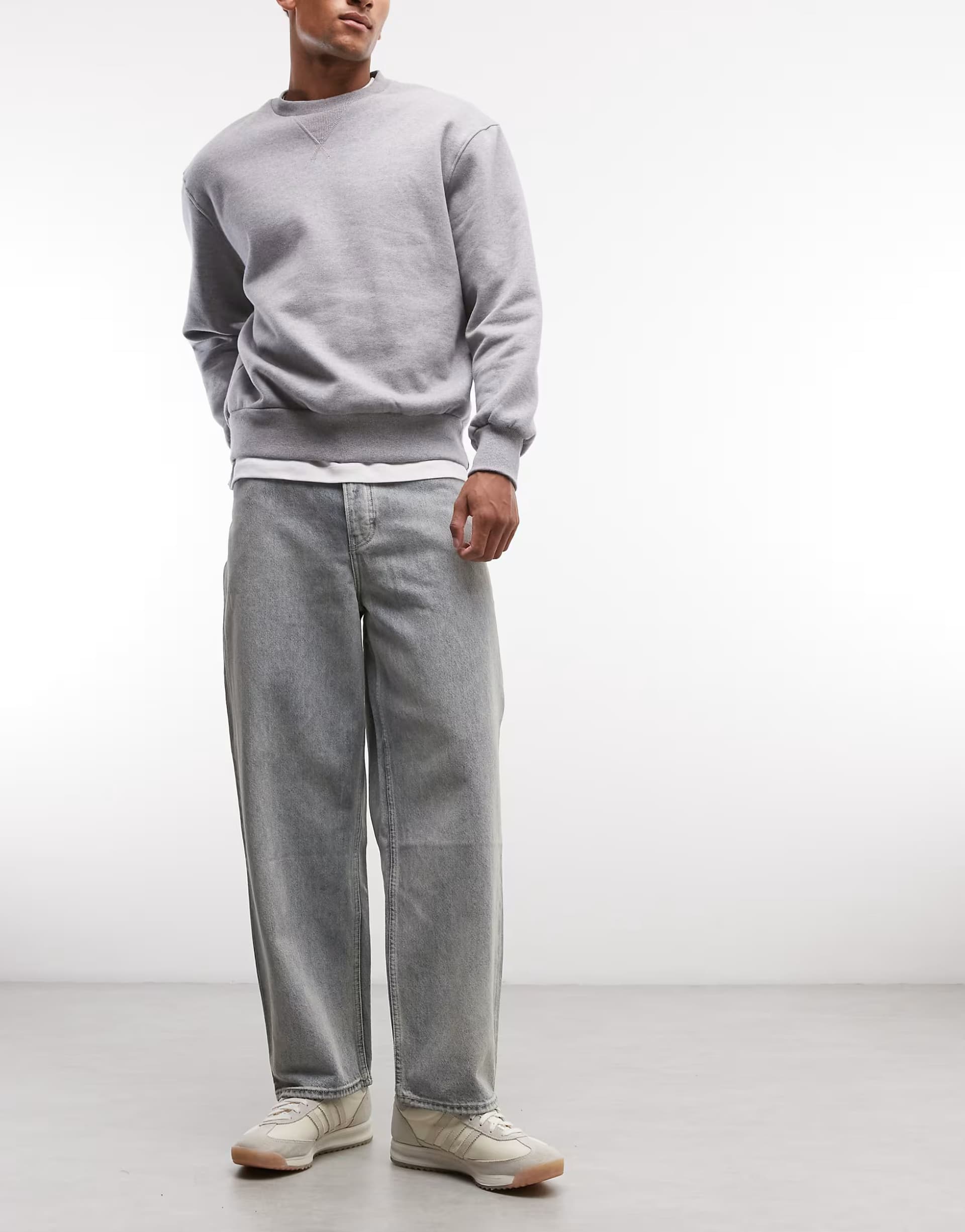 ASOS Element denim baggy jeans in light blue wash