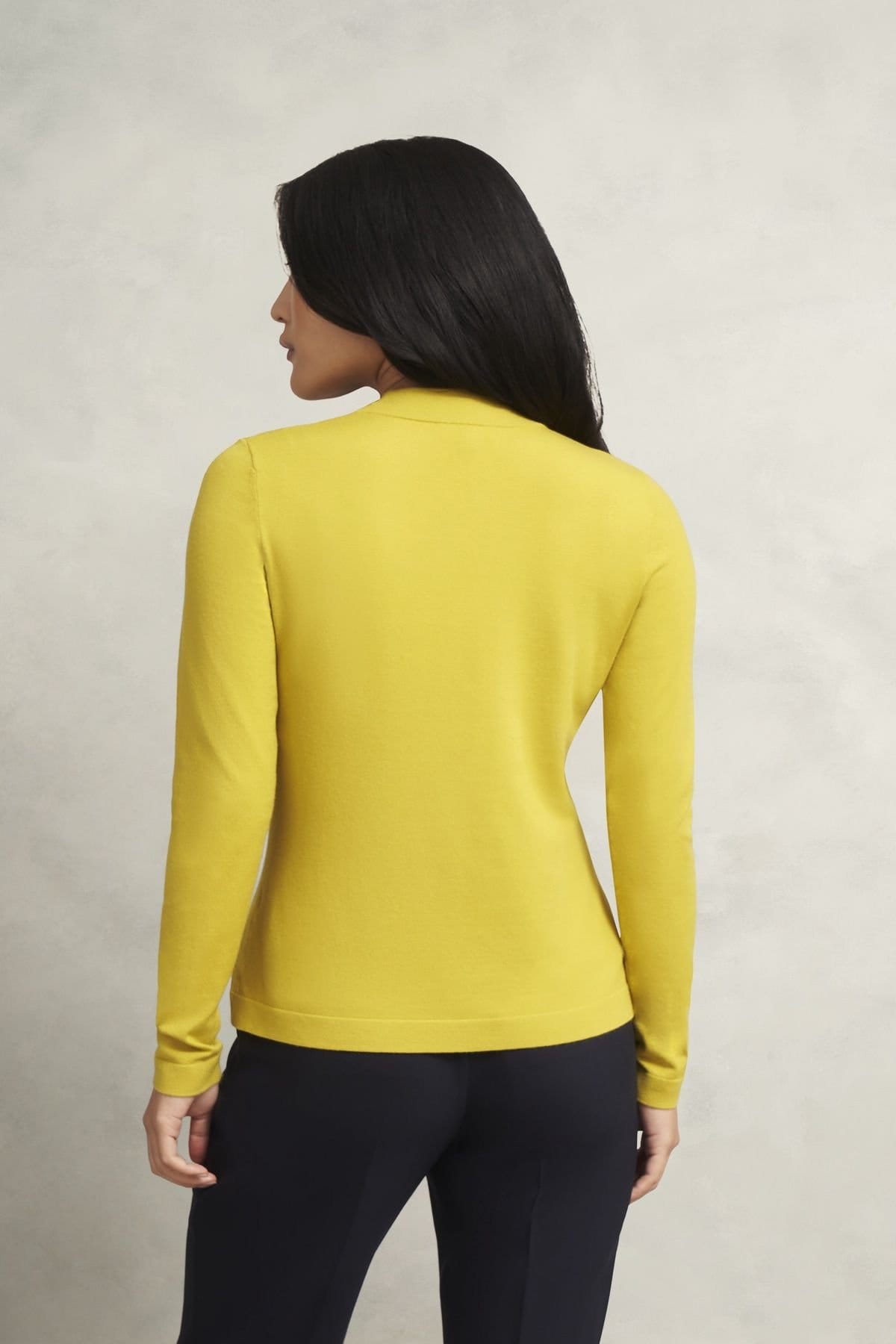 Hobbs London Hobbs London Women's Effie Keyhole Knit Jumper in Lemon - 4