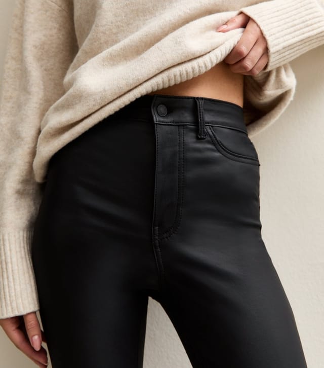 New Look Women's Black Coated Lift & Shape Jenna Jeans New Look - 3