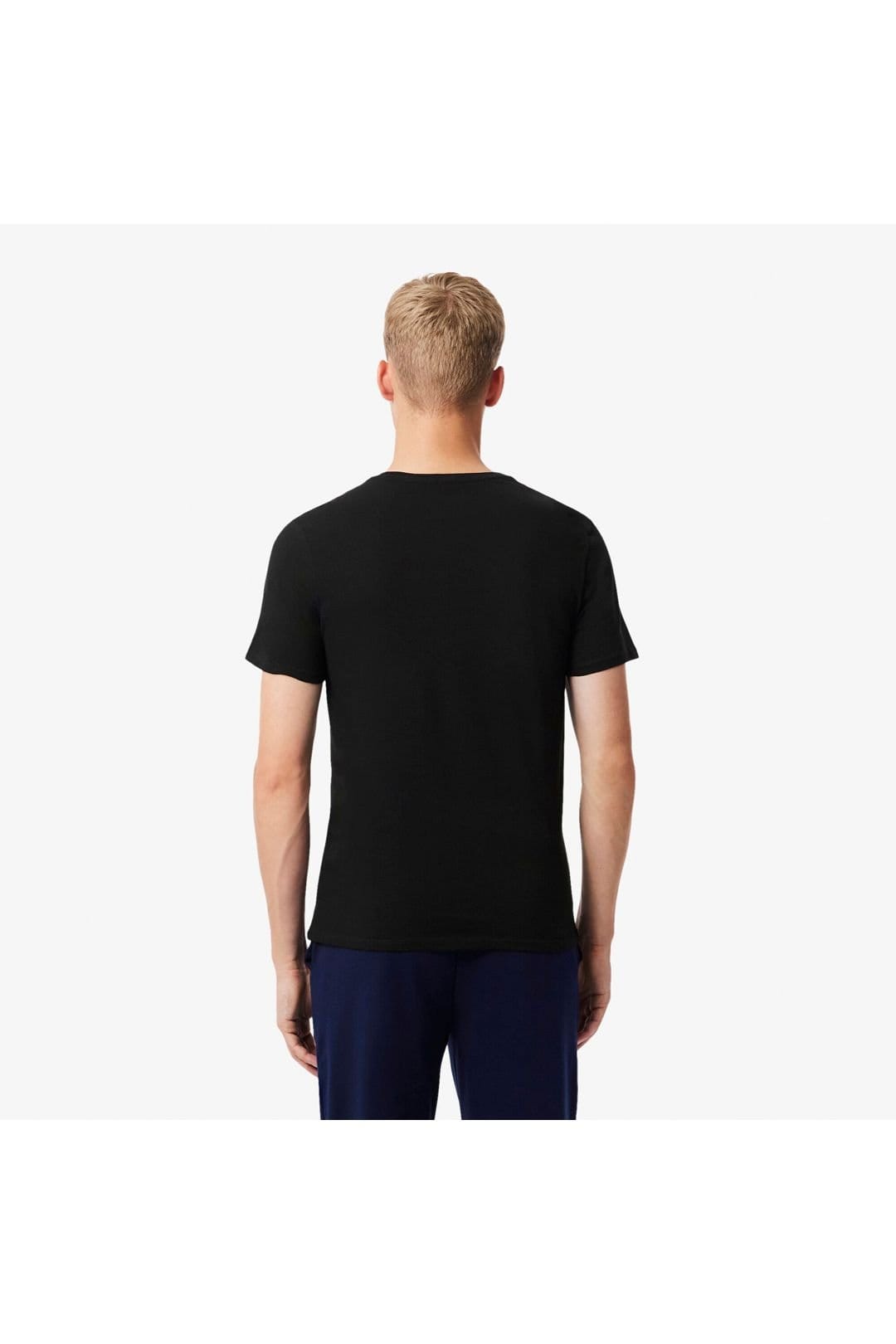 Lacoste Lacoste Men's 3 Pack Cotton Crew Neck T-Shirts Black - 4