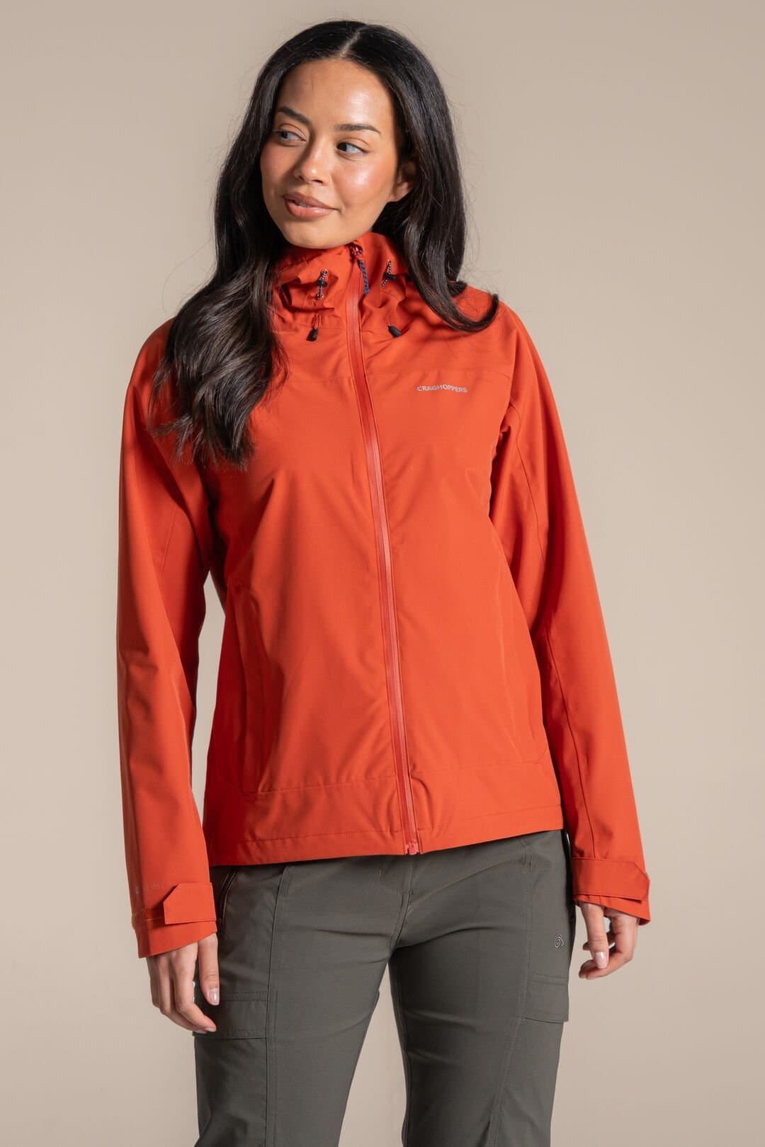 Craghoppers Craghoppers Women's Zohra Waterproof Shell Jacket in Orange