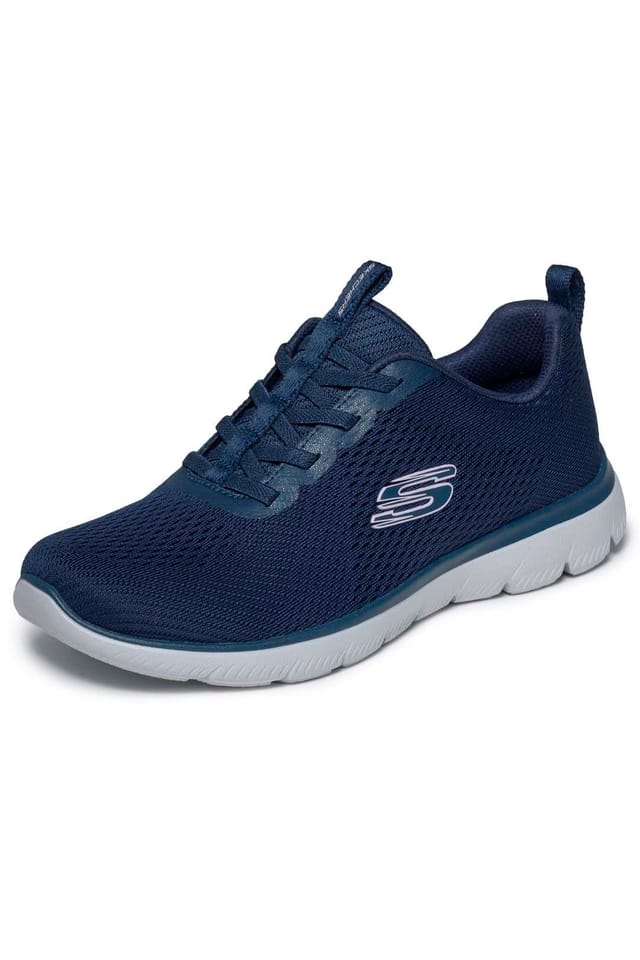 Skechers Skechers Women's Summits Engineered Mesh Flat Bungee Slip-On W/ Memory Foam Navy - 3