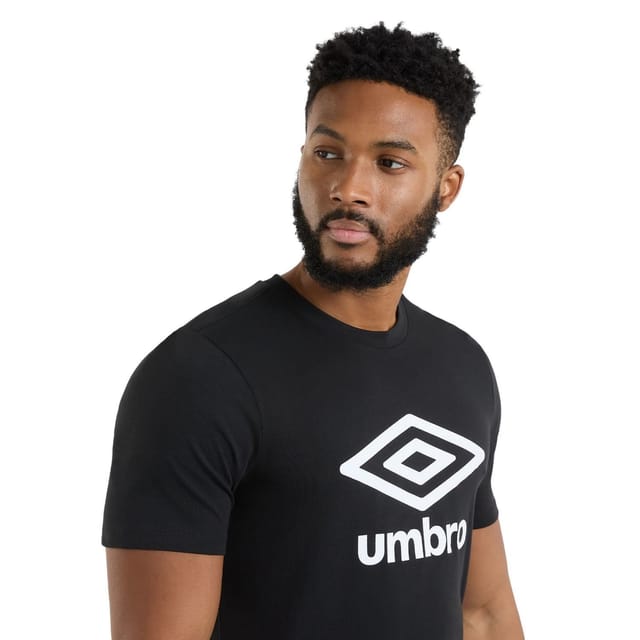 Umbro Umbro Men's Stacked Logo T-Shirt in Black - 3