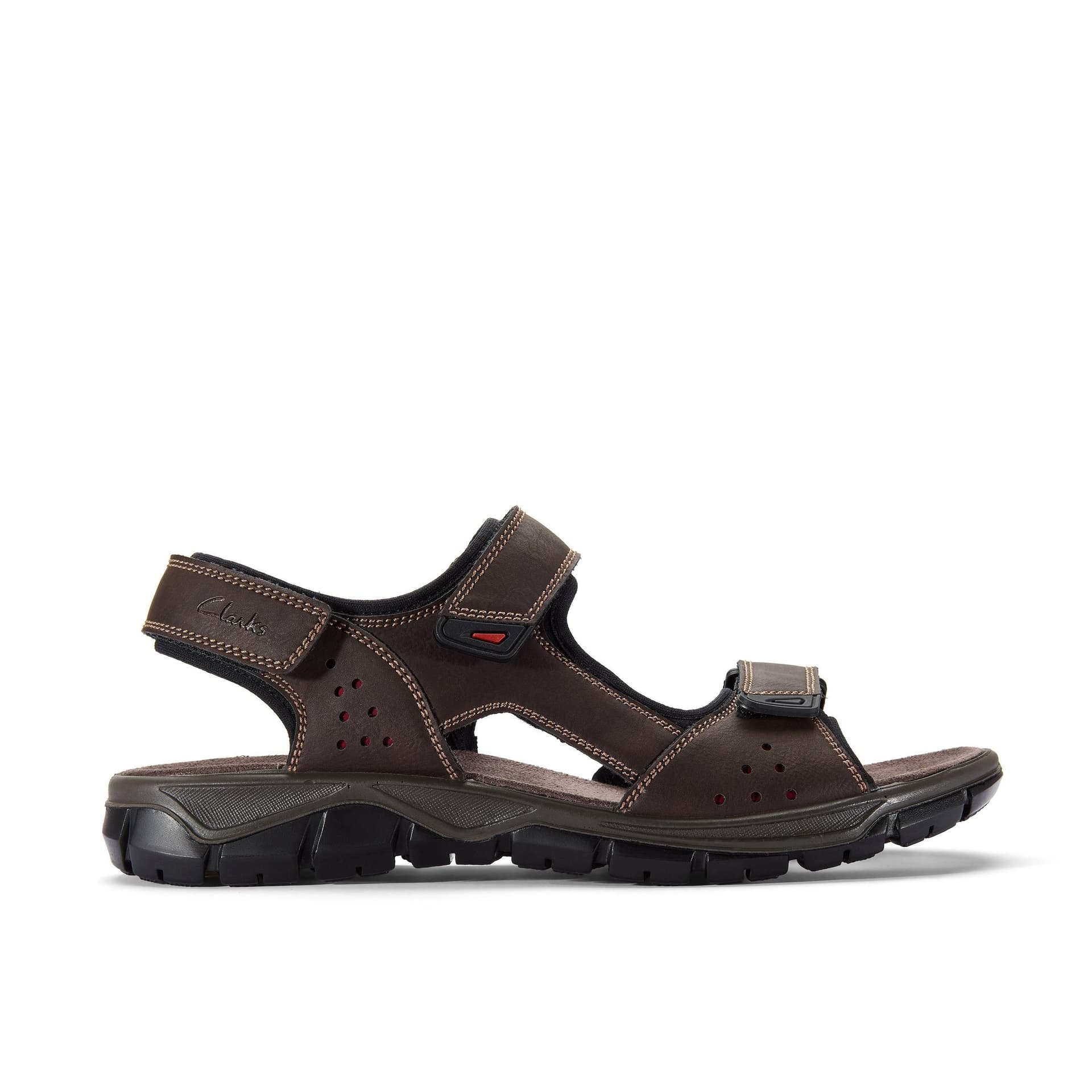 Clarks Clarks Men's Napoli Tide Brown Flat Sandals, Walking