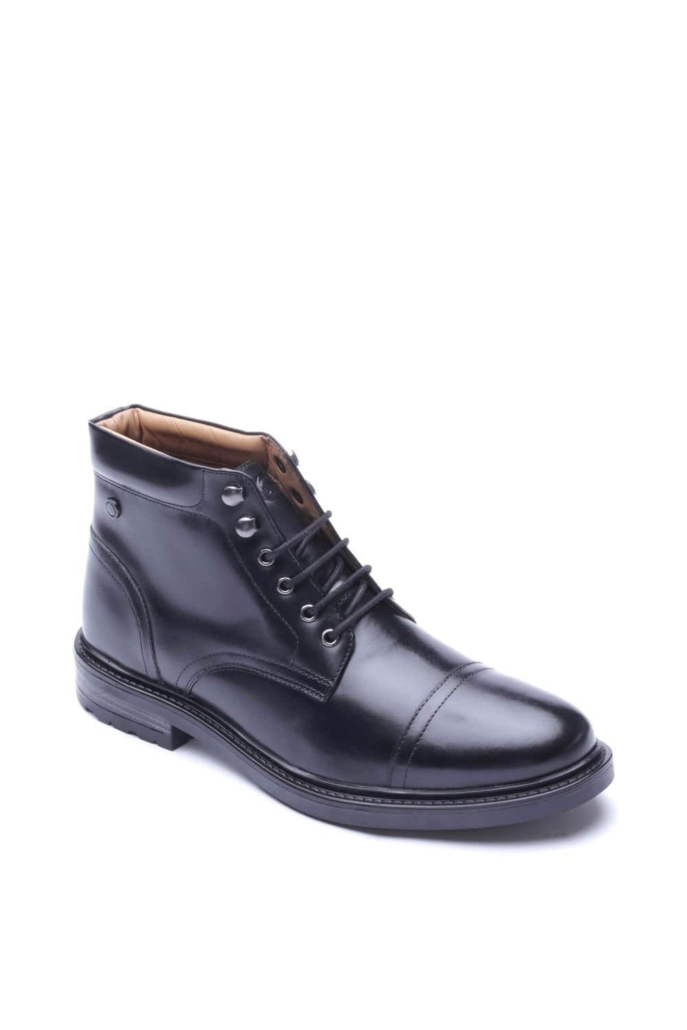 Base London Base London Men's Porter Toe Cap Boot in Black