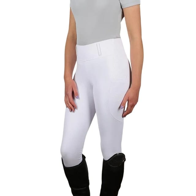 Coldstream Coldstream Women's Oxnam Competition Horse Riding Tights in White - 2
