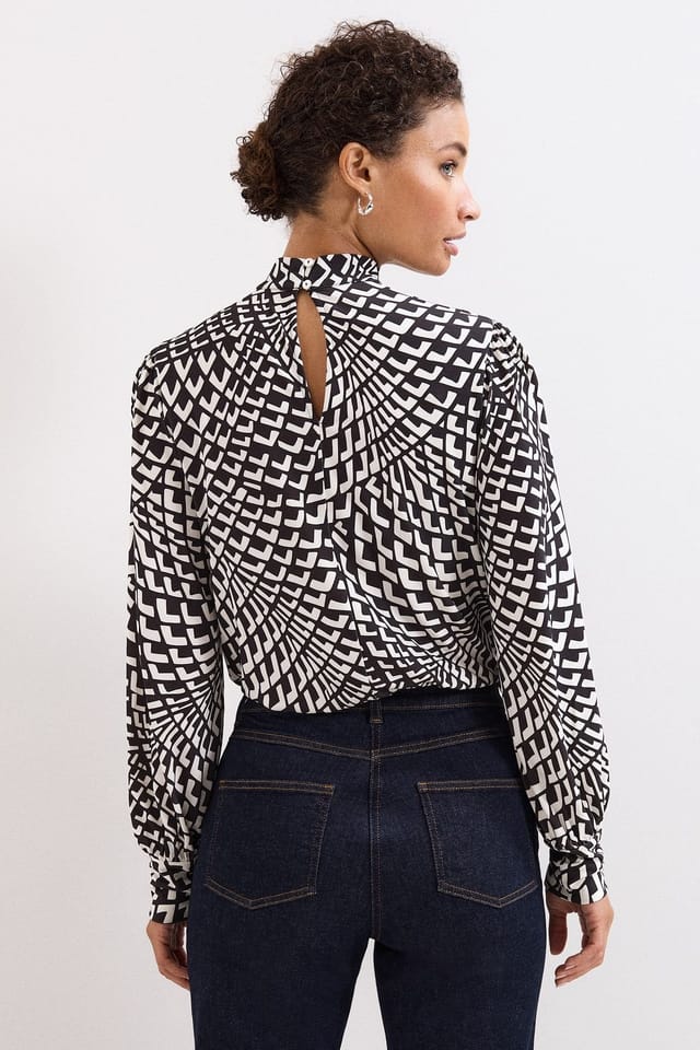 Phase Eight Phase Eight Women's Isla Printed Keyhole Detail Blouse - 3