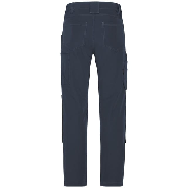 James and Nicholson James and Nicholson Men's 4 Way Stretch Slim Work Trousers in Navy - 2
