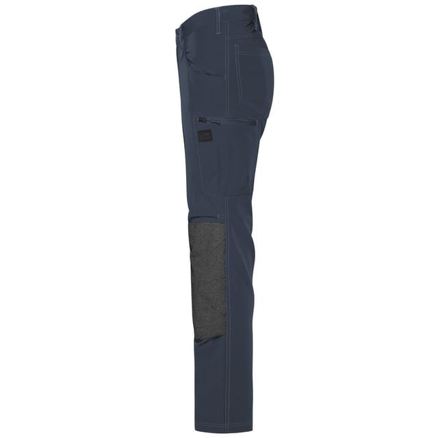James and Nicholson James and Nicholson Men's 4 Way Stretch Slim Work Trousers in Navy - 3