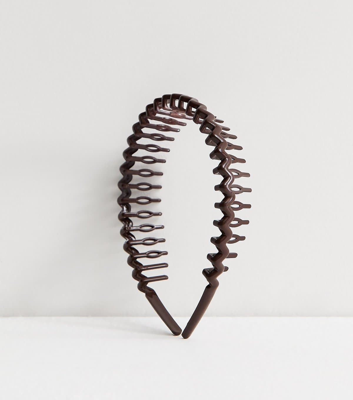 New Look Dark Brown Shiny Comb Headband New Look