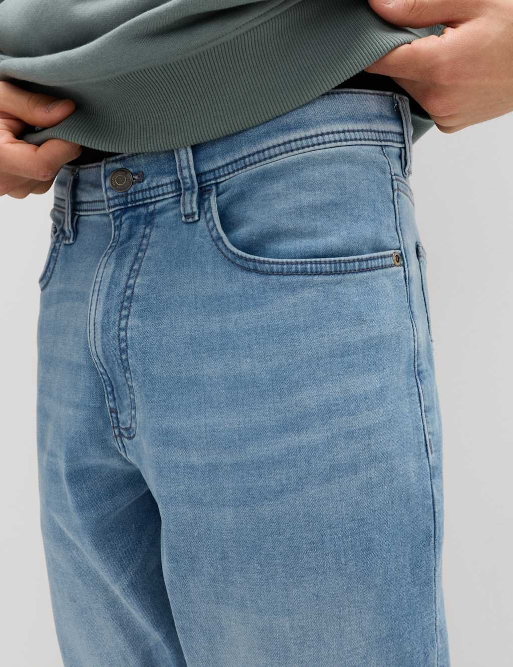 Marks & Spencer M&S Slim Fit Comfort Stretch Jeans Light Blue - 2
