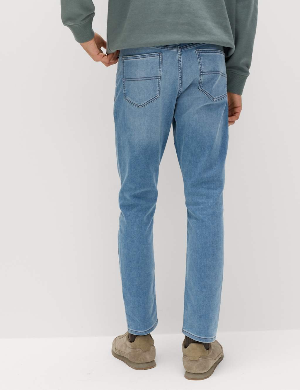 Marks & Spencer M&S Slim Fit Comfort Stretch Jeans Light Blue - 4