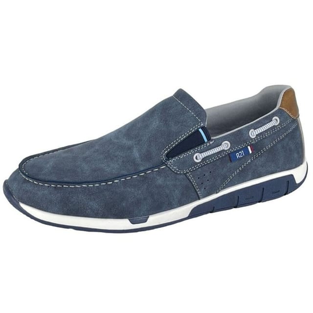 R21 R21 Men's Boat Shoes in Navy - 2