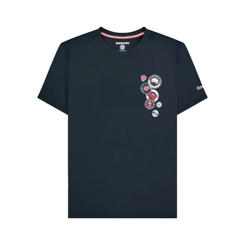 Lambretta Lambretta Men's Badge Big & Tall T-Shirt in Navy - 1
