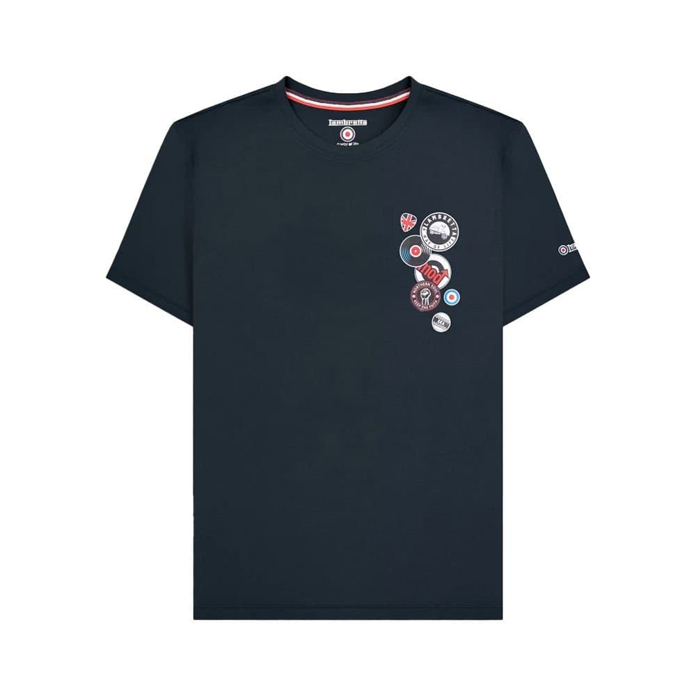 Lambretta Lambretta Men's Badge Big & Tall T-Shirt in Navy