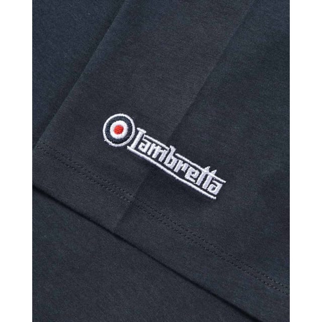 Lambretta Lambretta Men's Badge Big & Tall T-Shirt in Navy - 3