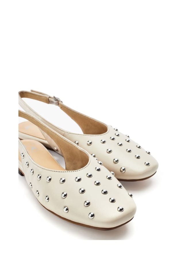 Moda In Pelle Moda In Pelle Women's 'Fiarra' Leather Loafers in Off-White - 3