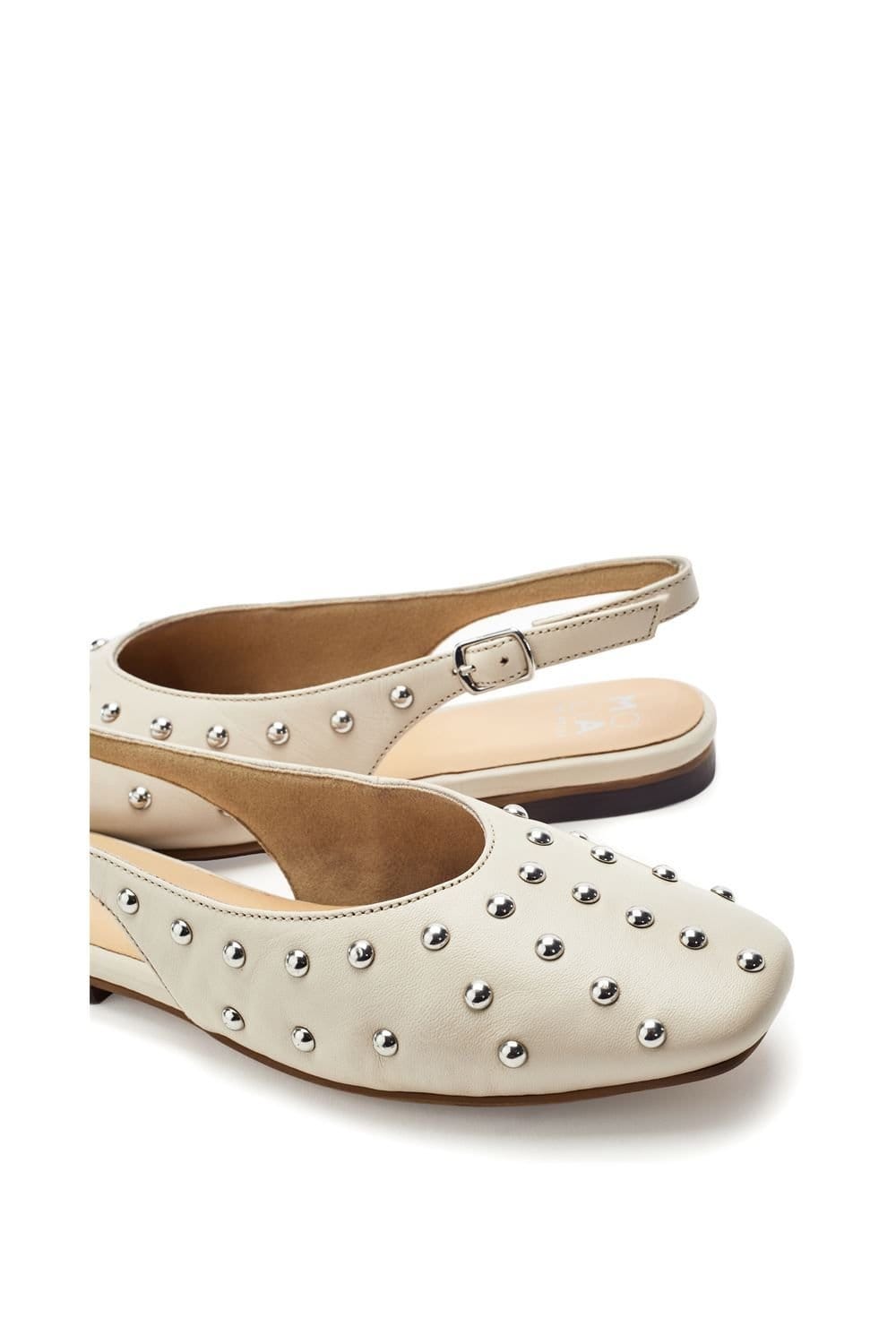 Moda In Pelle Moda In Pelle Women's 'Fiarra' Leather Loafers in Off-White - 4