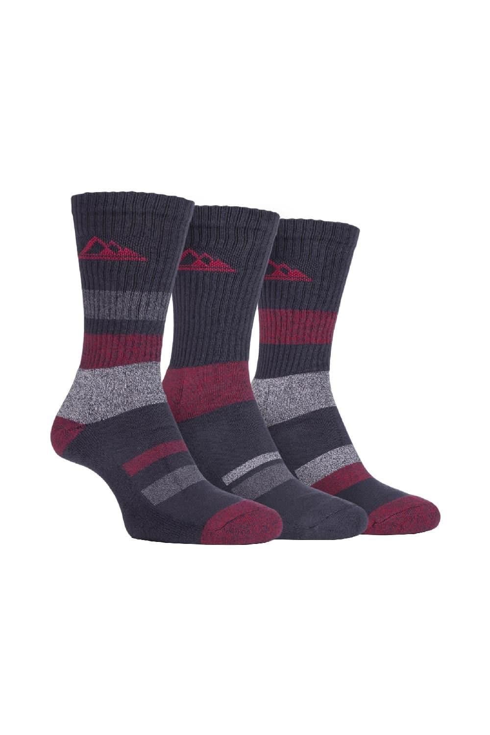 SOCKSHOP Storm Bloc SOCKSHOP Storm Bloc Men's 3 Pack Cushion Sole Cotton Hiking Socks in Charcoal
