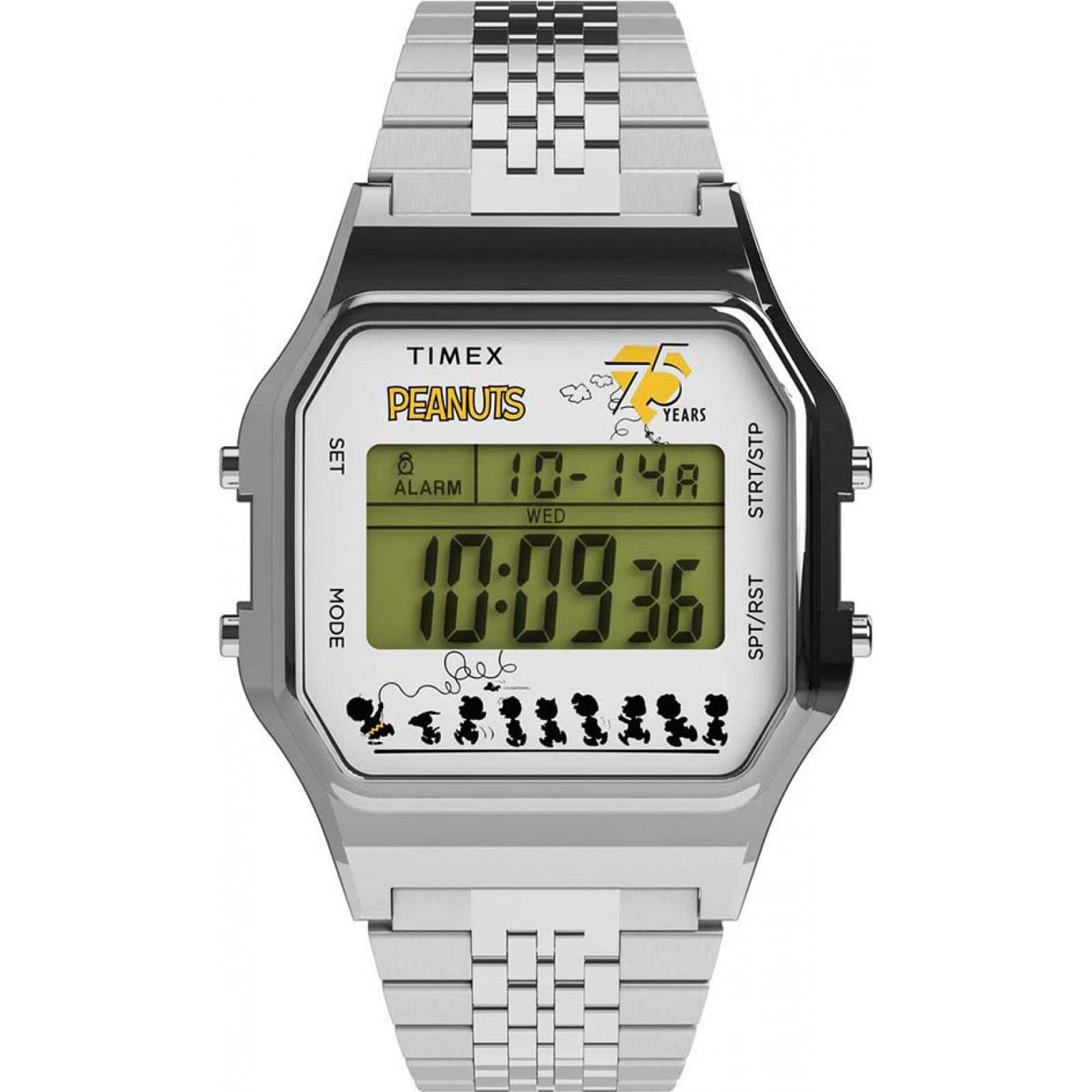 Timex Timex Men's TW2Y20000 Peanuts 34mm Quartz Watch in Silver