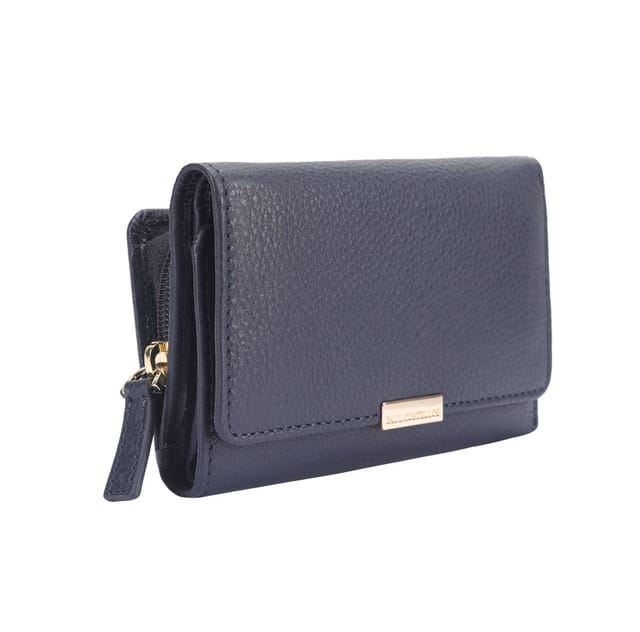 Paul Costelloe Paul Costelloe Women's Torri Leather Purse in Navy - 2