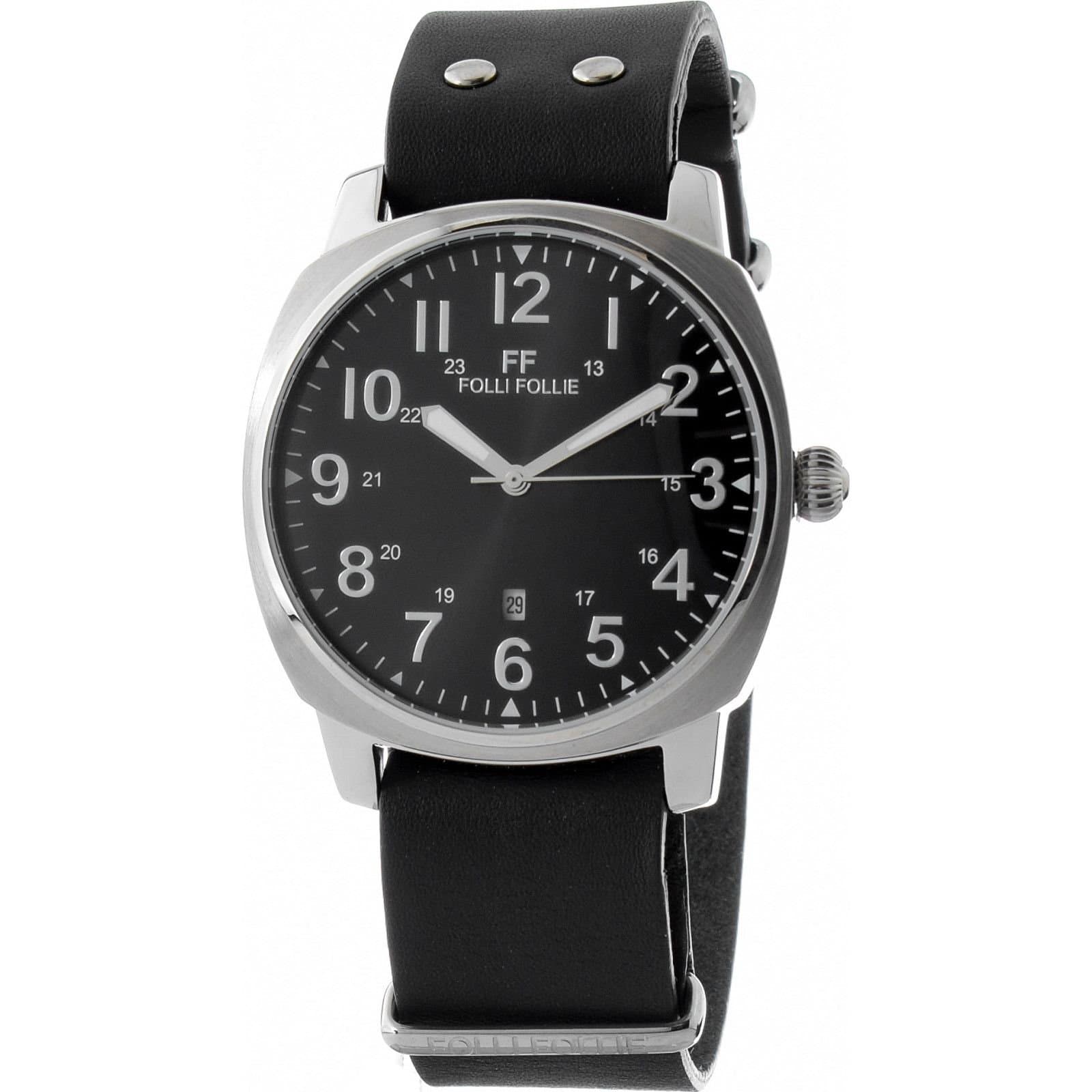 Folli Follie Folli Follie Men's WF14T001SDNN 42mm Quartz Watch in Black
