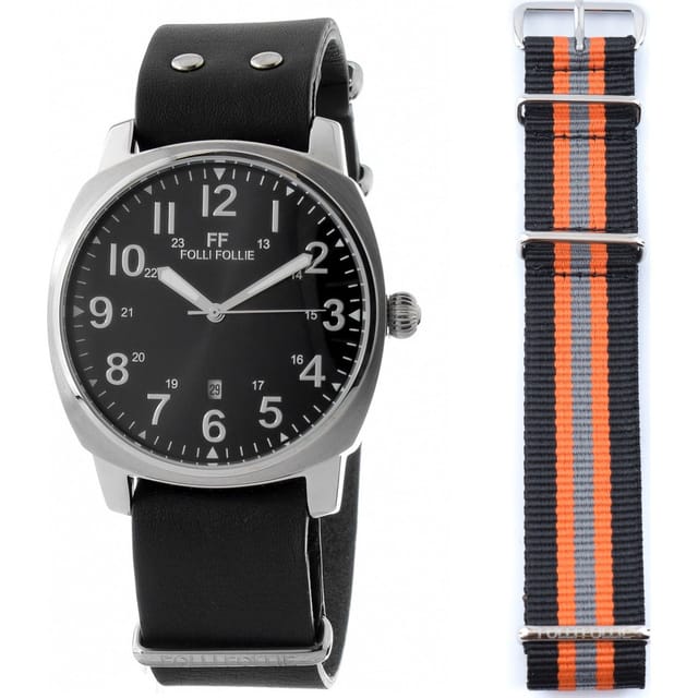 Folli Follie Folli Follie Men's WF14T001SDNN 42mm Quartz Watch in Black - 2