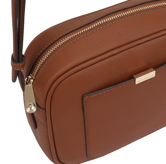 Paul Costelloe Paul Costelloe Women's Sazava Leather Cross Body Bag in Camel - 2