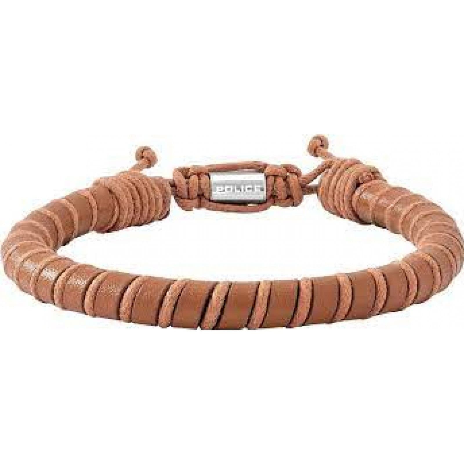 Police Police Brown Leather Men's Bracelet