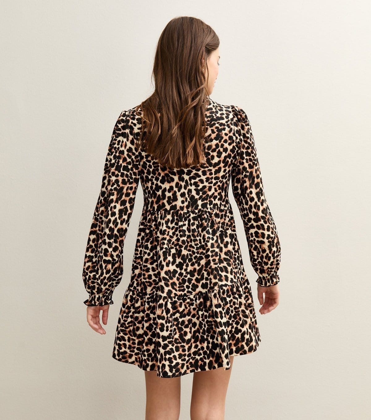 New Look Women's Brown Leopard Print Smock Mini Dress New Look - 4
