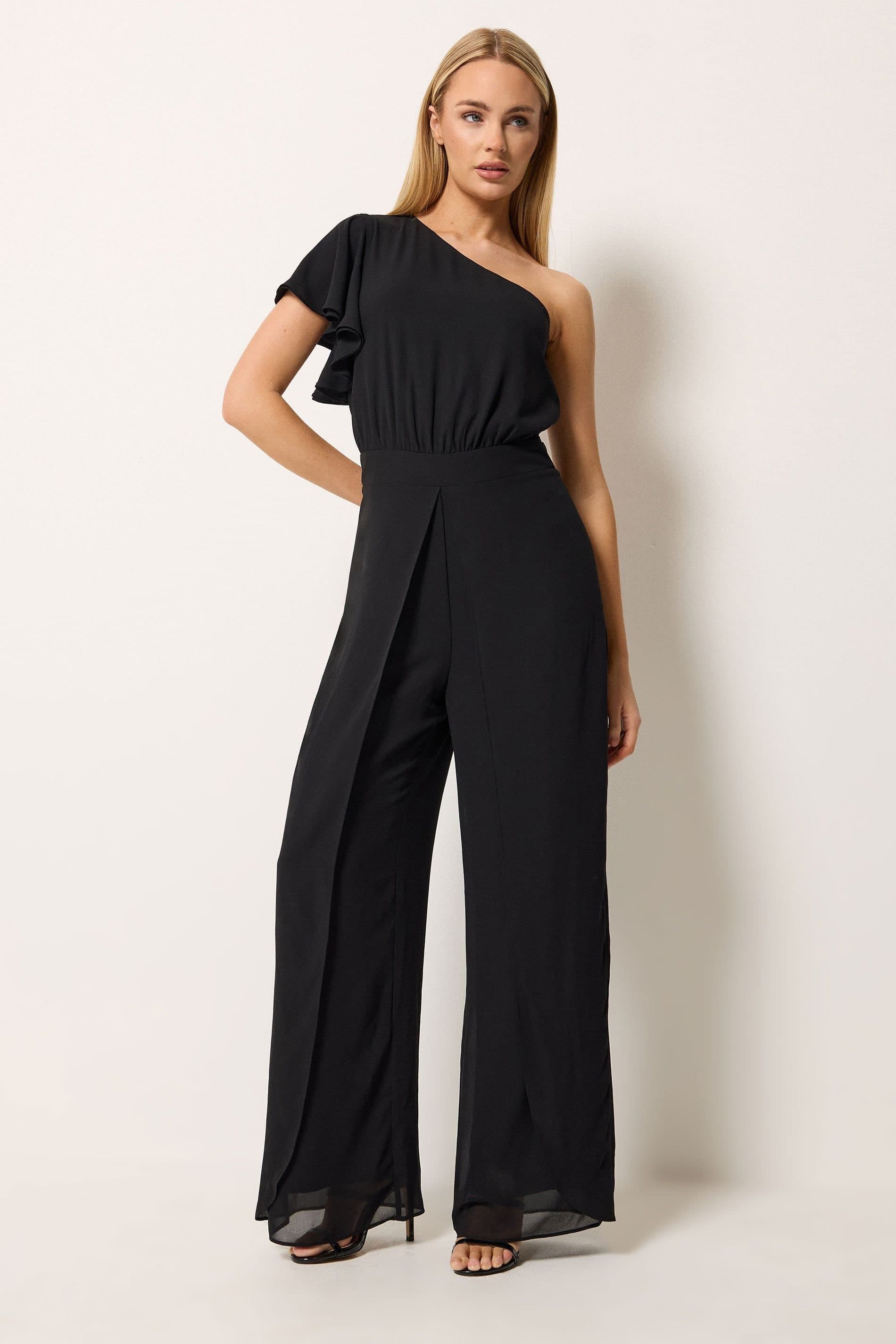 Star By Julien Macdonald Star by Julien Macdonald Women's Wide Leg Corsage Jumpsuit in Black