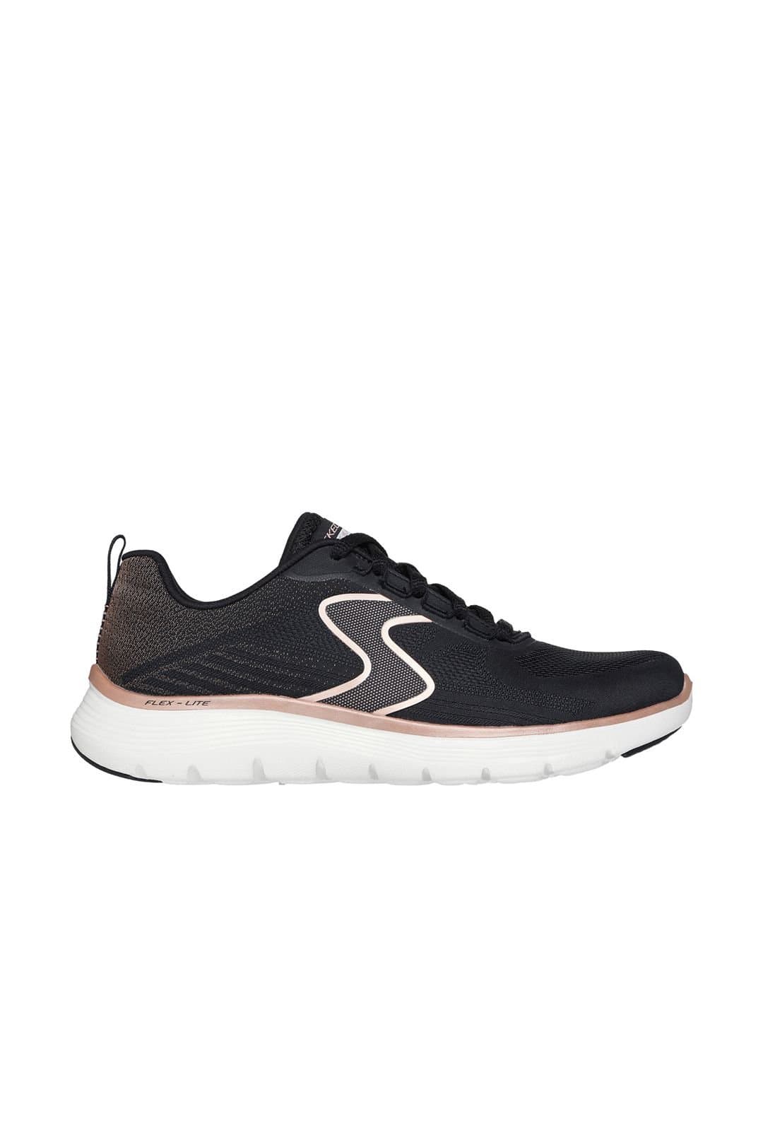 Skechers Skechers Women's Flex Appeal 5.0 - Metallic Mesh Lace-Up Black /Rose Gold