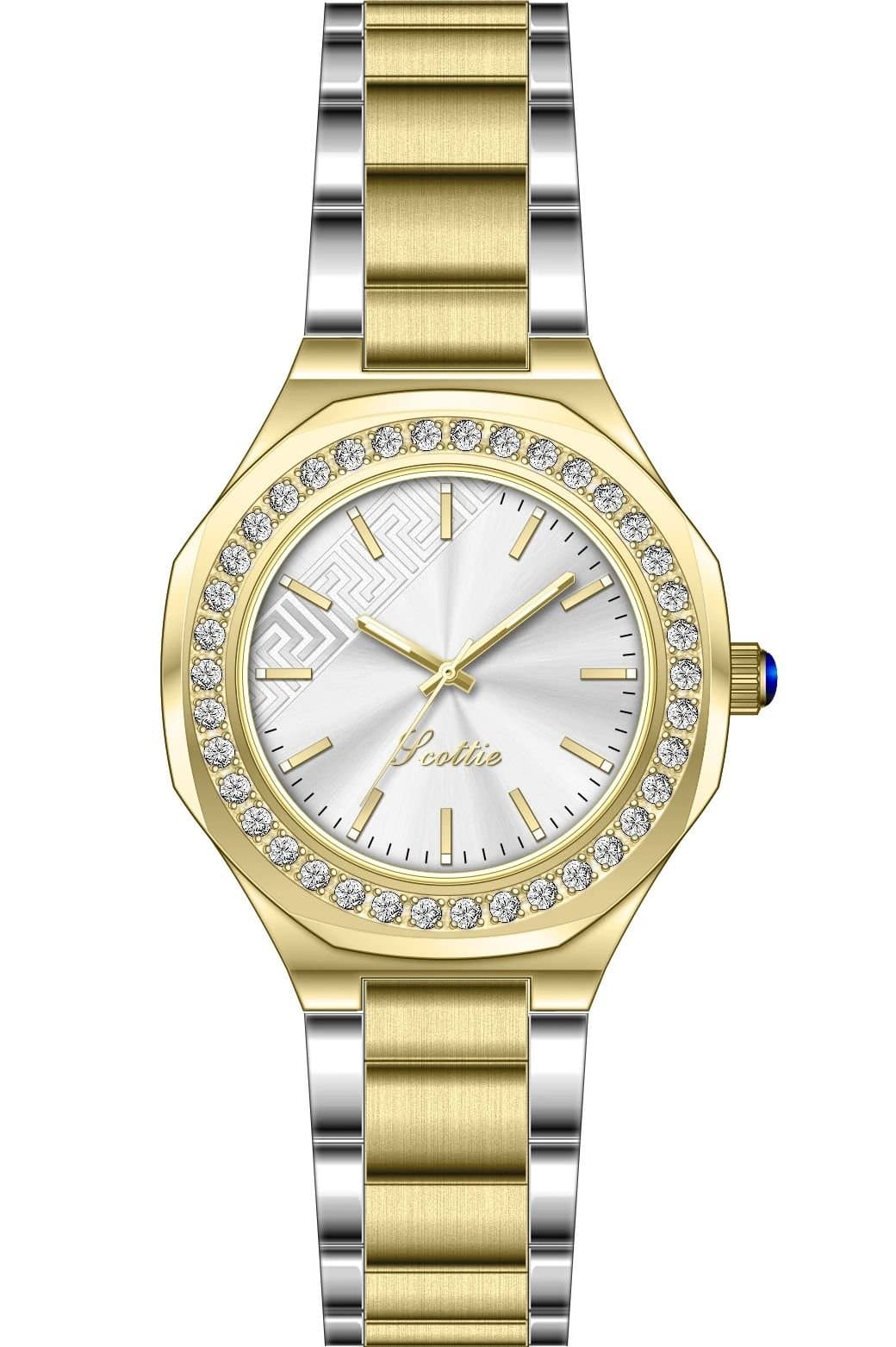 Emma Loves Diamonds Emma Loves Diamonds Women's Madison Watches Swiss Quartz Watch Gold with a 2 Tone Bracelet