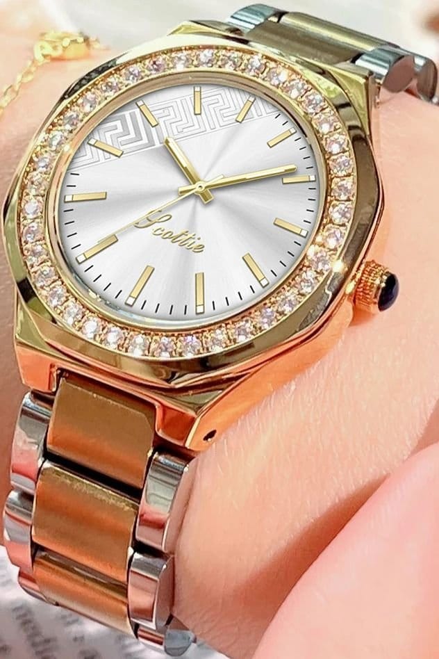 Emma Loves Diamonds Emma Loves Diamonds Women's Madison Watches Swiss Quartz Watch Gold with a 2 Tone Bracelet - 2