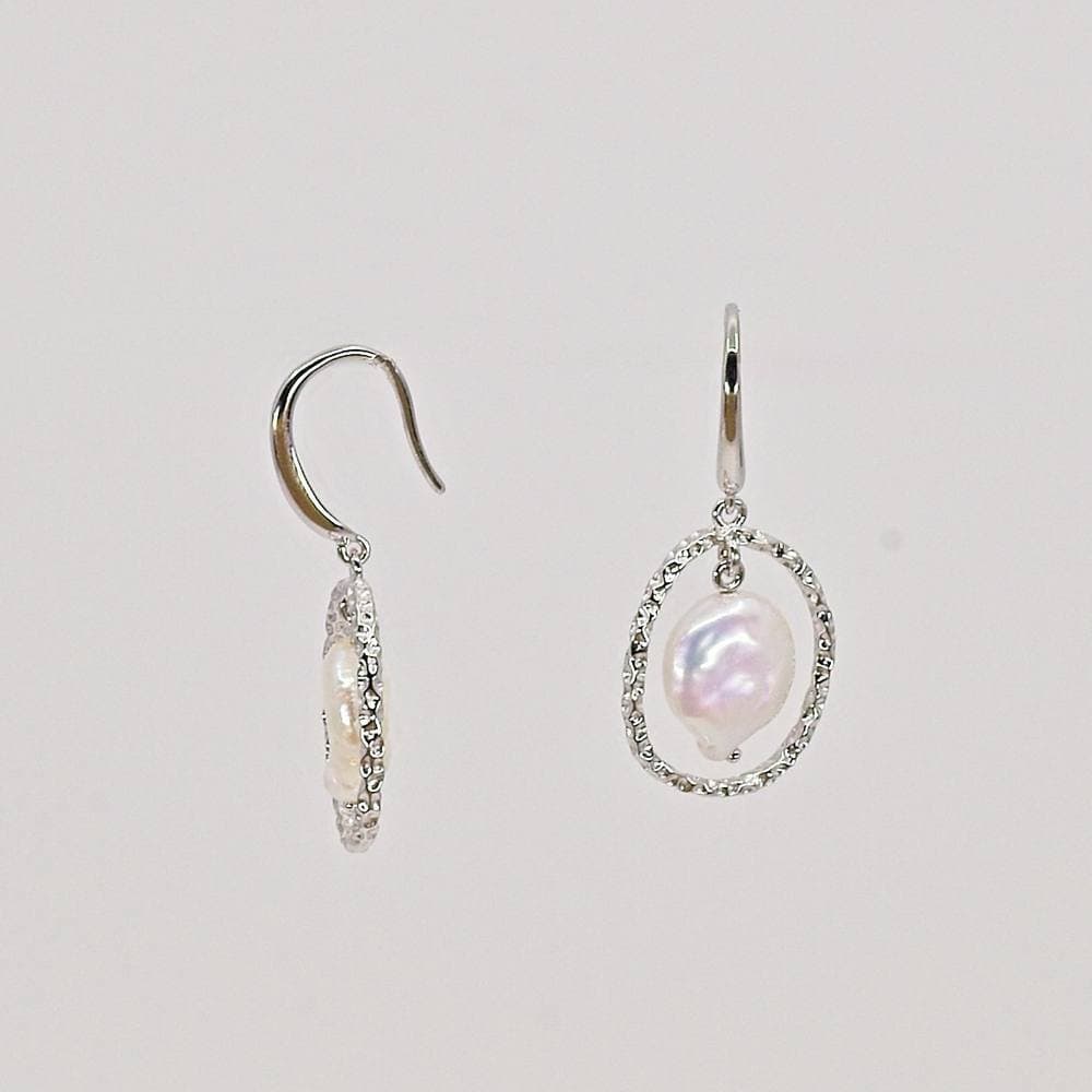 Nudie Jewellery Nudie Jewellery Silver Freshwater Pearl Earrings