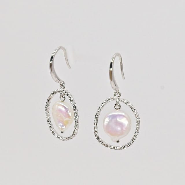 Nudie Jewellery Nudie Jewellery Women's 'Nudie' Maris Pearl Earring in 18k Gold or Sterling Silver - 3
