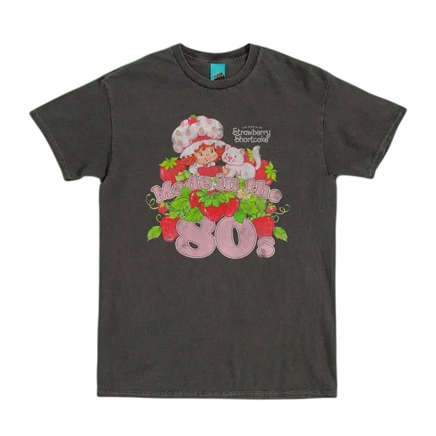 Strawberry Shortcake Strawberry Shortcake Men's Made In The 80s T-Shirt in Charcoal
