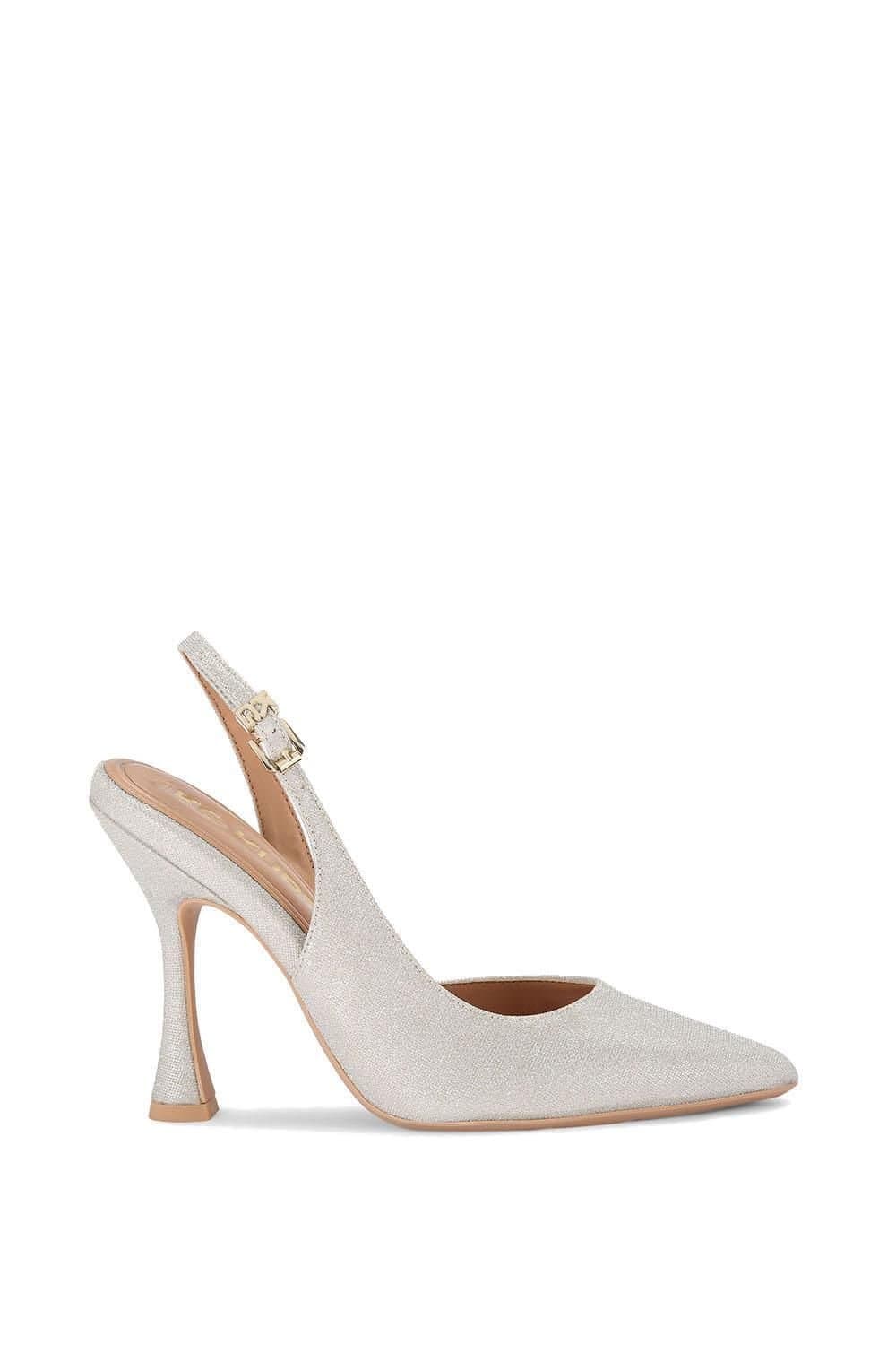 KG Kurt Geiger KG Kurt Geiger Silver Fabric Heels