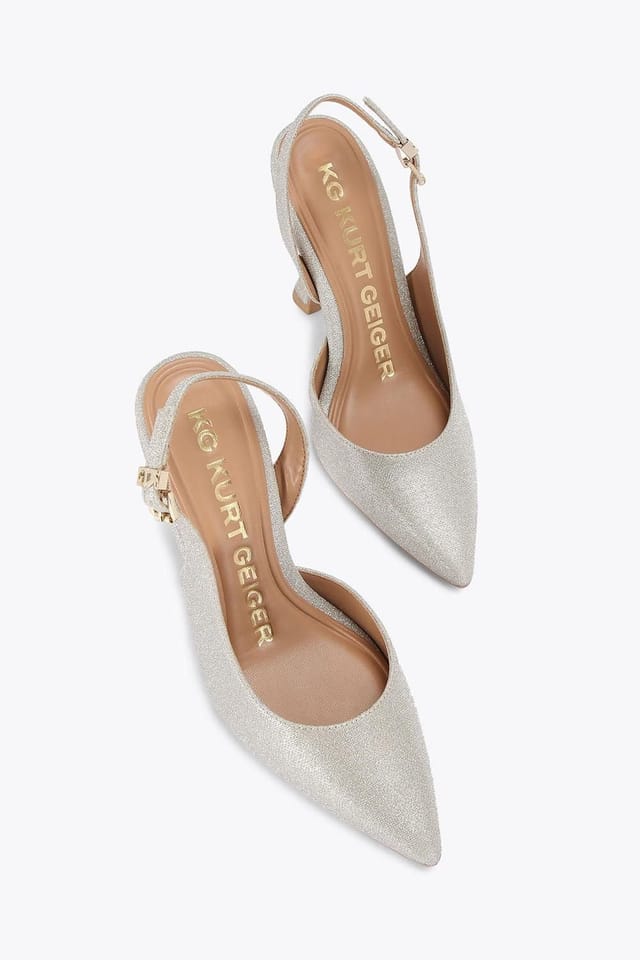 KG Kurt Geiger KG Kurt Geiger Women's 'Aria2' Fabric Heels in Silver - 2