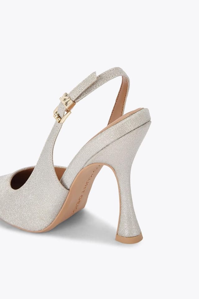 KG Kurt Geiger KG Kurt Geiger Women's 'Aria2' Fabric Heels in Silver - 3
